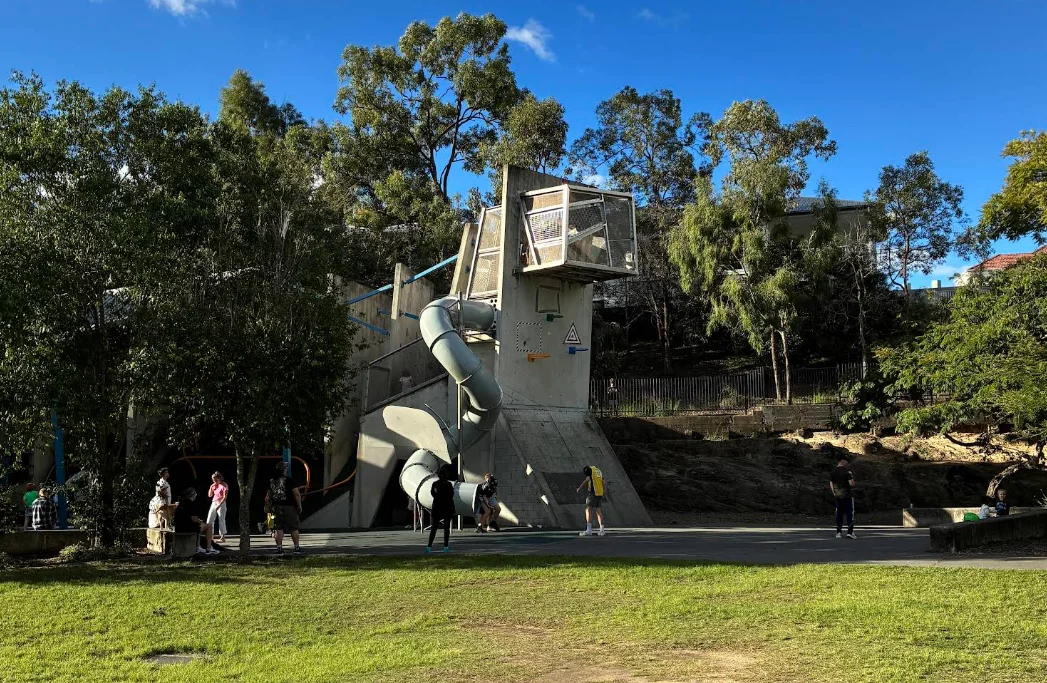 Frew Park playground and pathways
